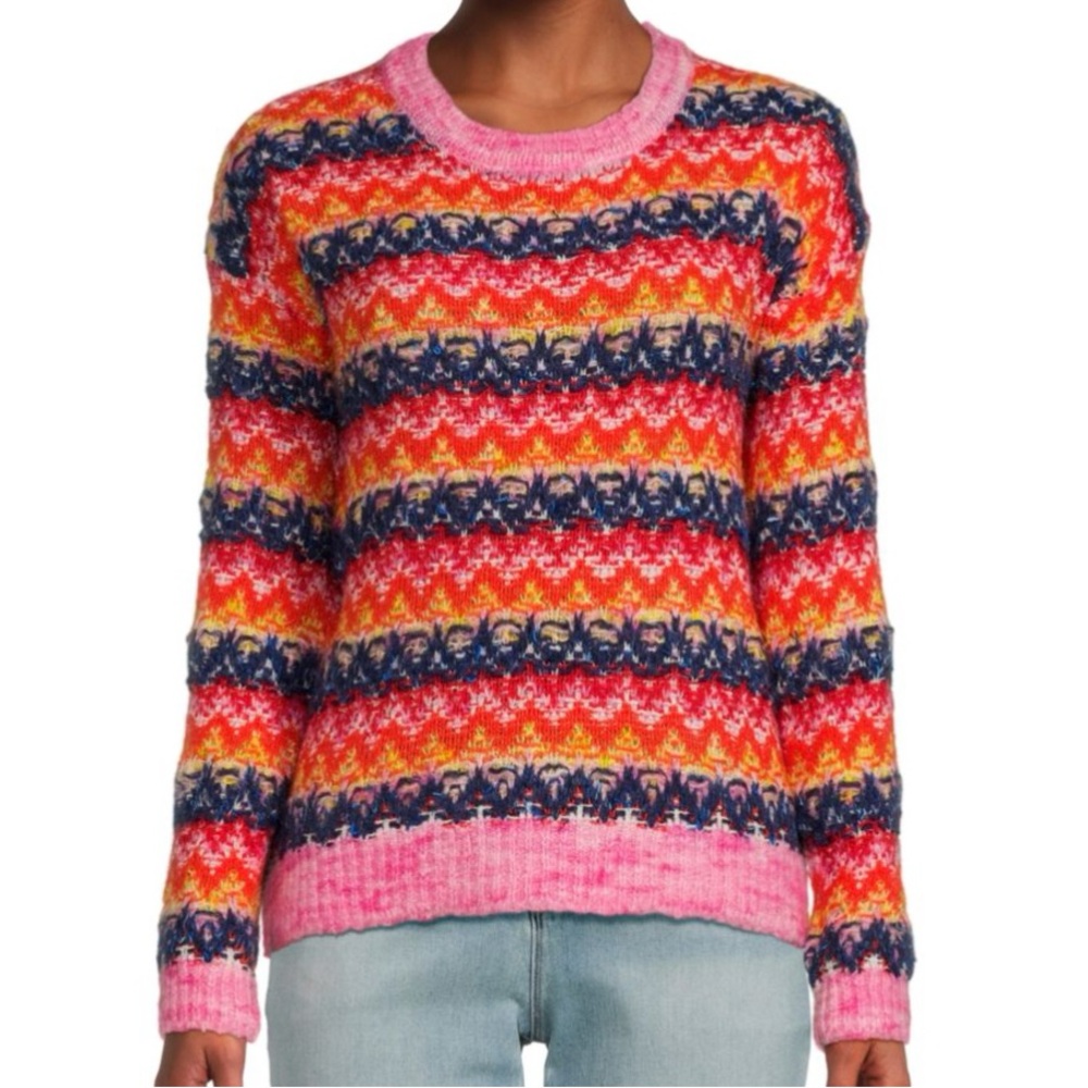 Lisa Todd Multicolor Striped Sweater wool blend (New without tag)